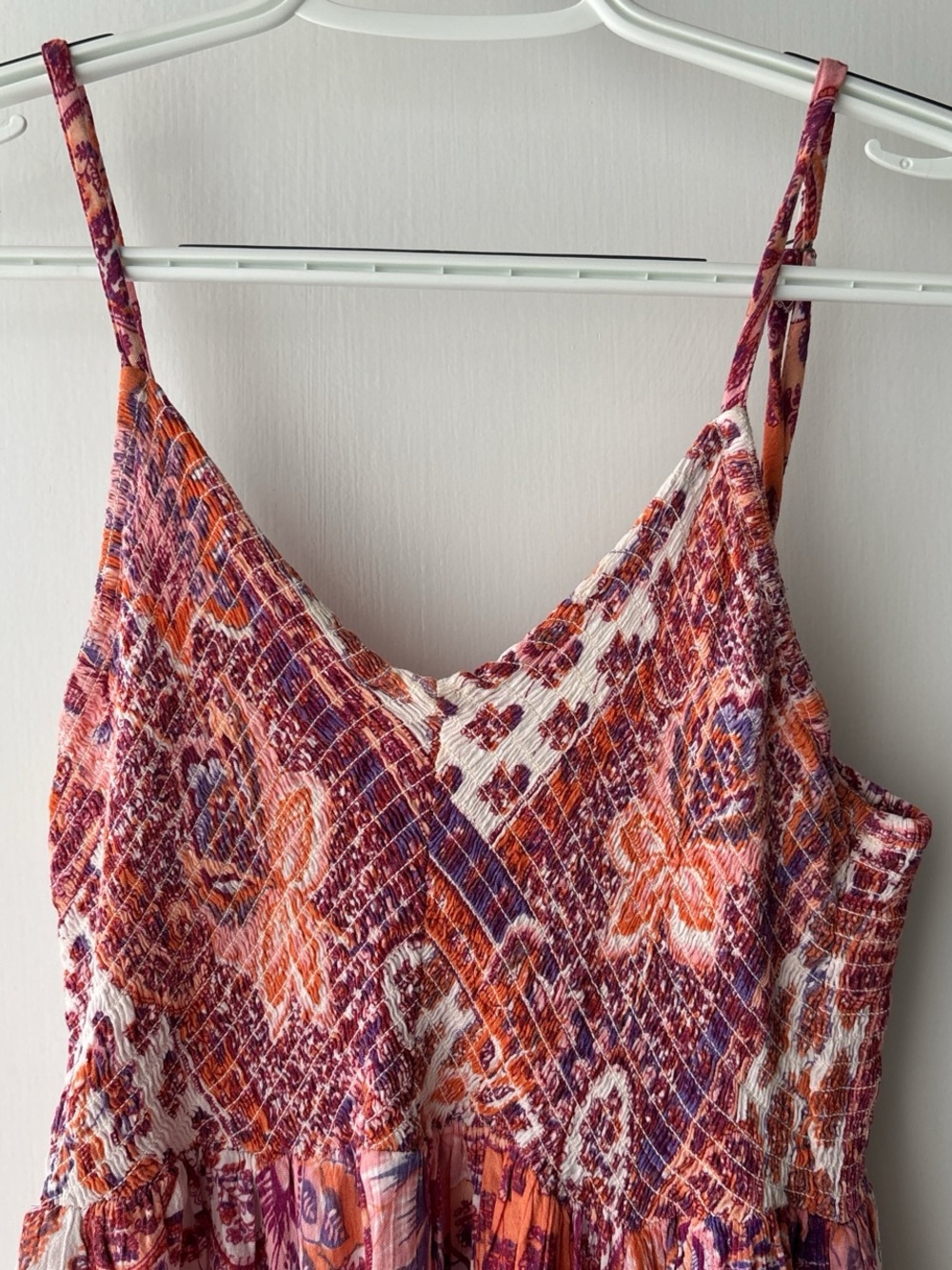 Angie Orange, Pink & Purple Paisley Midi Dress - Picture 2 of 4